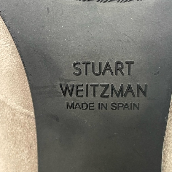 Stuart Weitzman boots thigh high suede sz 5.5 soft gray Highland style - Picture 10 of 11